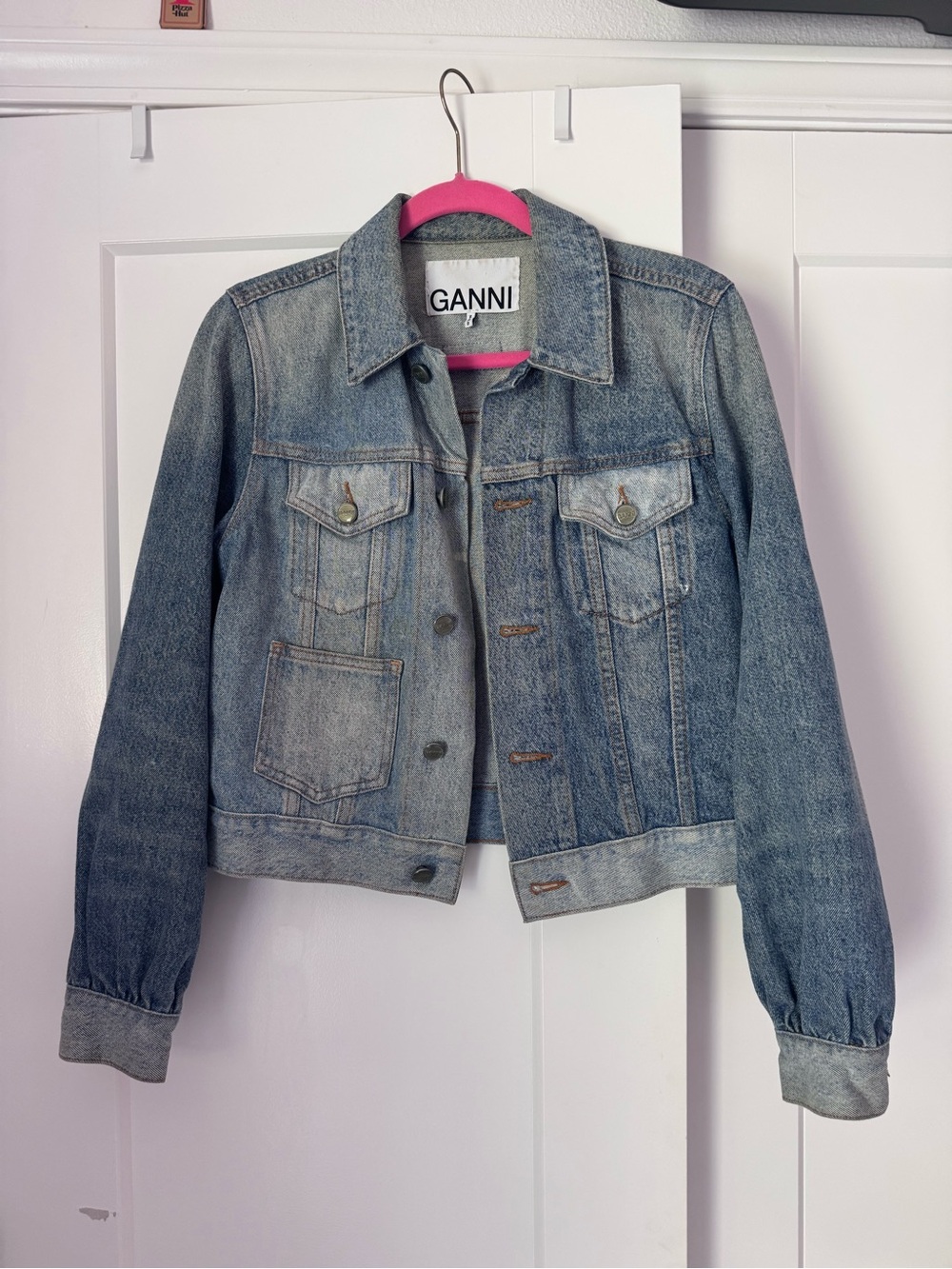 GANNI Women’s Acid Wash Denim Jacket